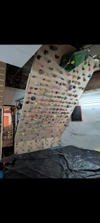Desplome de escalada para entrenar