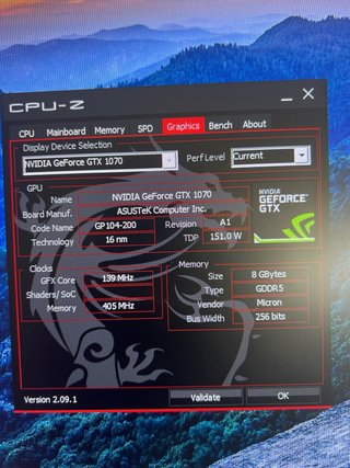GTX 1070 8GB ASUS Dual OC - Como nueva