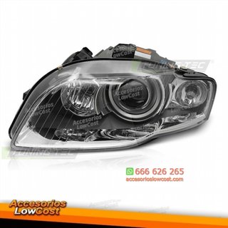 Faro de xenón cromado lado izquierdo para AUDI A4