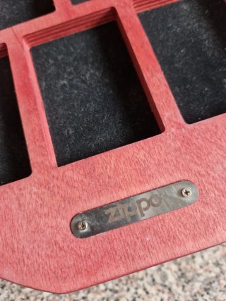 Porta Zippo Vintage Fiamma Rosso