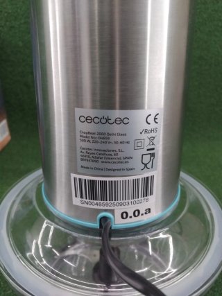 Picadora Cecotec ChopBeat 2000 Vindaloo Glass