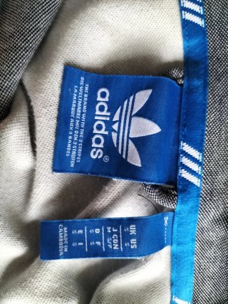 Sudadera Adidas Firebird Gris y Azul