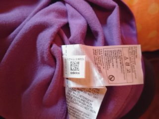 Vestito Adidas donna viola a righe canotta vintage