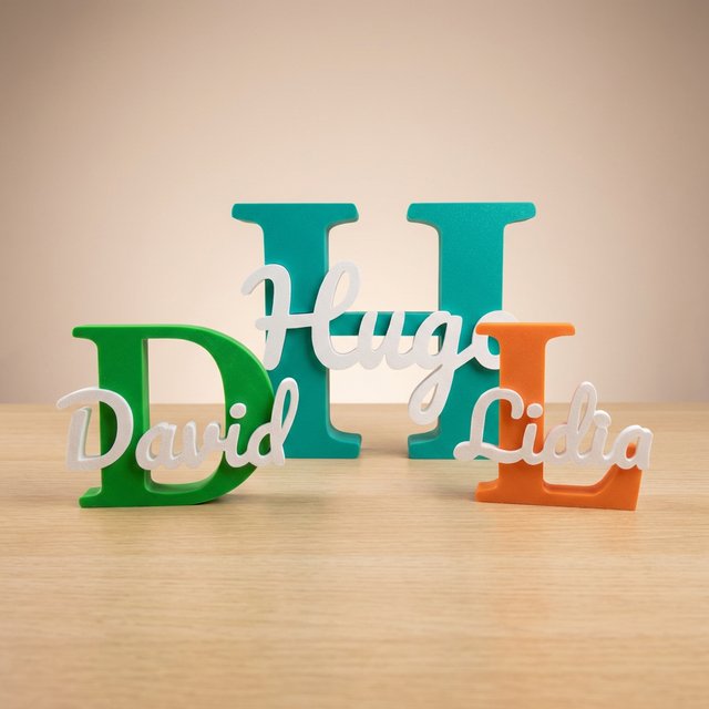 Letras decorativas / nombres personalizado 3D