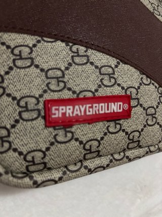 Bandolera Sprayground Beige y Marrón