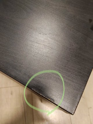 Mesa auxiliar IKEA LACK negra