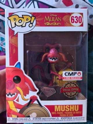 Funko Pop! Mushu Mulan 630 Diamond Collection