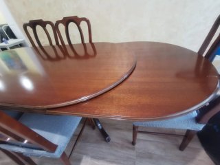 Mesa comedor madera con 6 sillas