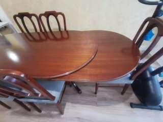 Mesa comedor madera con 6 sillas