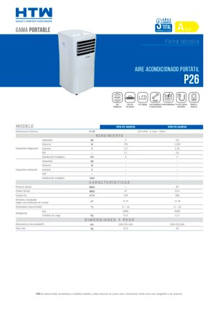 Aire Acondicionado Portátil HTW Blanco