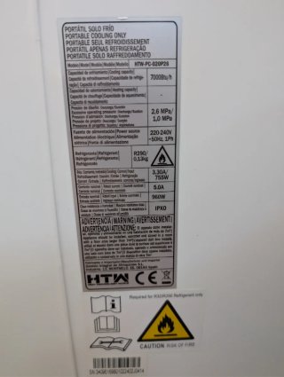 Aire Acondicionado Portátil HTW Blanco