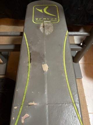 Banco de pesas completo Domyos + 82kg en discos