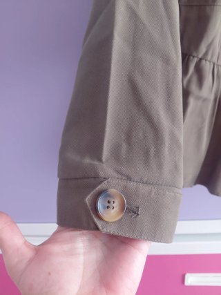 Chaqueta fina Zara verde oliva