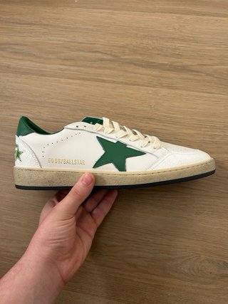 Golden Goose Superstar Talla 43 Verde Blanco