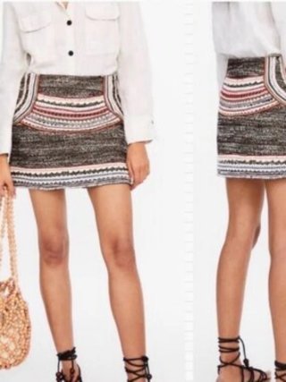 Minifalda boho multicolor