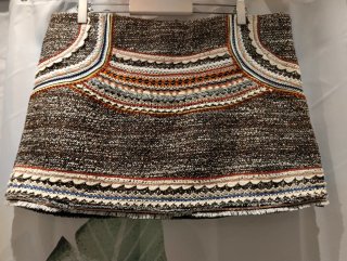 Minifalda boho multicolor