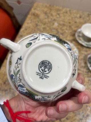 3 Tazas Consomé con Platos Porcelana
