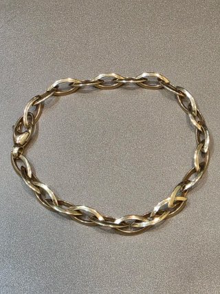 Pulsera de oro eslabones ovalados