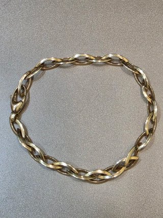 Pulsera de oro eslabones ovalados