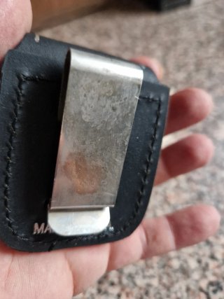 Porta Zippo in vera pelle