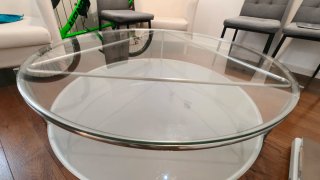 Mesa centro cristal Strind Ikea