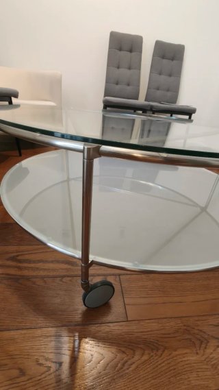 Mesa centro cristal Strind Ikea