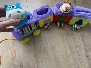 Tren de bloques con animales para bebé