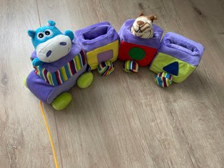 Tren de bloques con animales para bebé