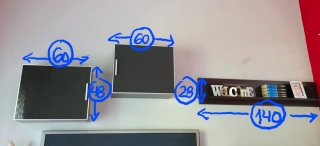 Mueble TV moderno + estanteria + 2 módulos wengue