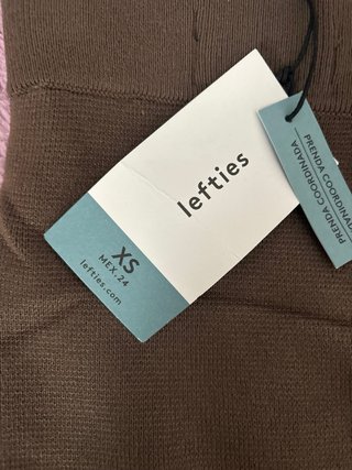 Falda punto marrón XS