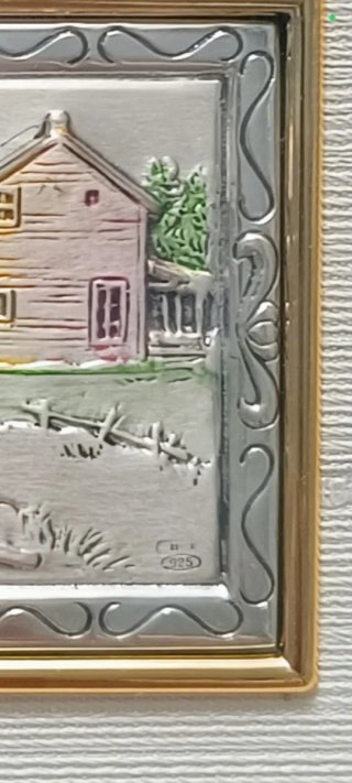 Cuadro Vintage Plata Ley 925
