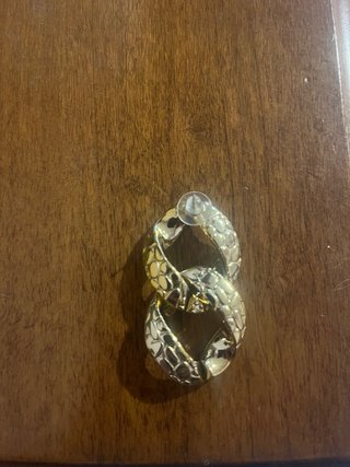 Orecchini Shein effetto catena oro