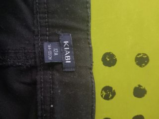 Pantalón cargo niño negro. Talla 12