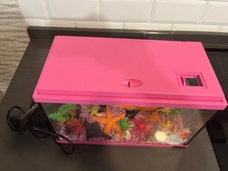 Acuario infantil 15L rosa