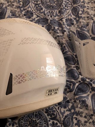 Casco HJC blanco leer descripcion