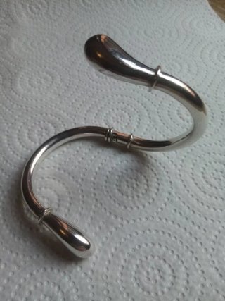 Pulsera rígida de plata 925