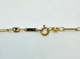 Cadena Calabrote de oro de 18k, 5.89 g, 42 cm.