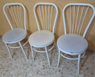 Mesa de cocina extensible, 1,20 a 2,00 y 7 sillas