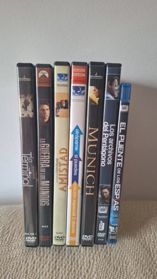 Lote 7 Películas DVD/Blu-ray Spielberg