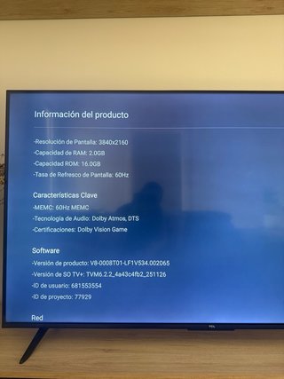 TV TCL 55 4K UHD Smart TV Google DLED 55V6C