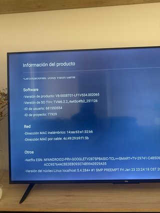TV TCL 55 4K UHD Smart TV Google DLED 55V6C