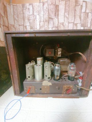 Radio antigua válvulas Madera baquelita Vintage