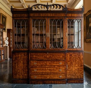 Librería-Secreter Caoba Estilo Jorge