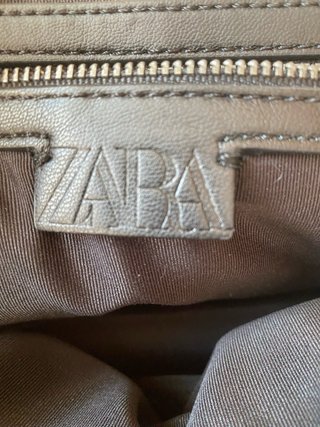 Bolso Zara acolchado tweed cadena