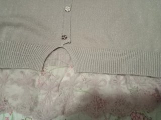 Jersey rosa brillos manga larga encaje