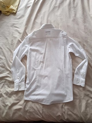 Camisa de vestir blanca manga larga