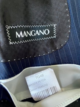 Americana Mangano Raya Azul Talla 48