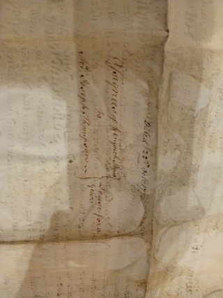 Antiguo pergamino de 1770