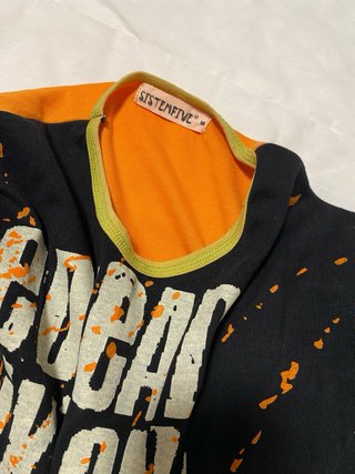 Camiseta manga larga vintage estampada