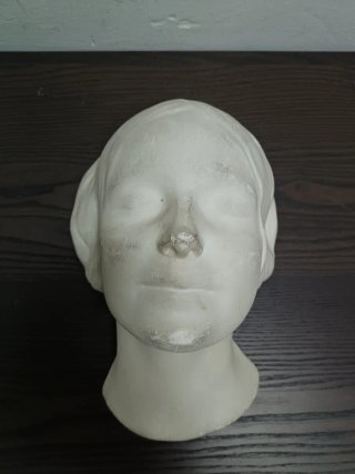 Máscara mortuoria yeso reproducción antigua